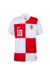Kroatia Luka Modric #10 Fotballdrakt Hjemme Klær EM 2024 Korte ermer